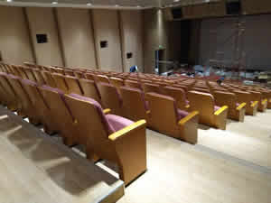 廣州琶洲某知名企業會議廳禮堂椅定制圖片